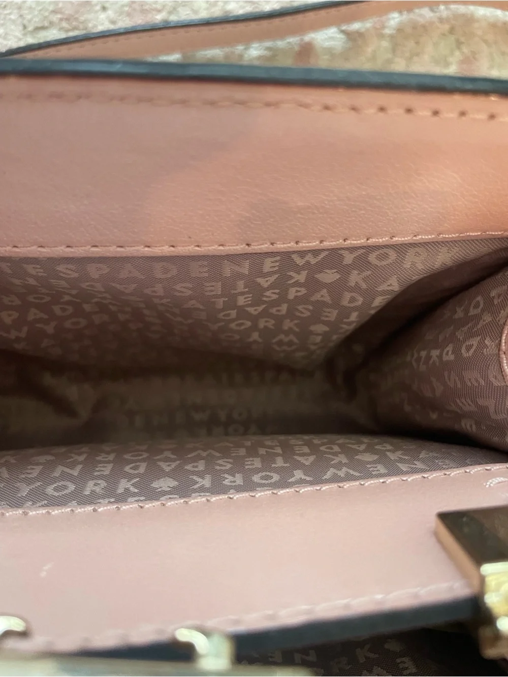 kate spade Sunset Lane Glitter Milou in Rose Gold Sparkle Top-Handle Crossbody
